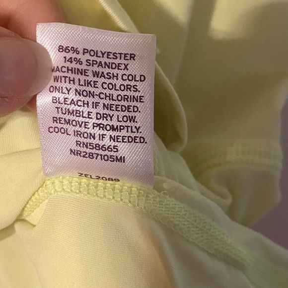 Zella yellow half zip up pullover - Picture 4 of 5